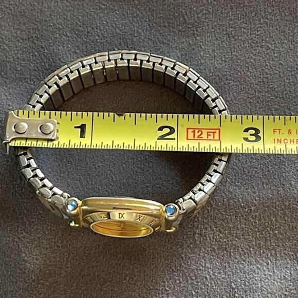 Quartz Vintage Gold Tone Abalone Mermaid Women's Watch OS - Picture 5 of 6